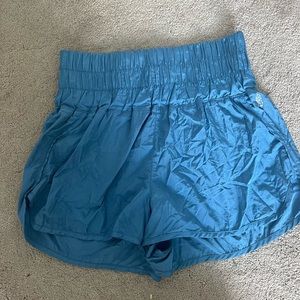 Blue Free People The Way Home Shorts. Size Large